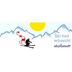 Banner zum Wintersport