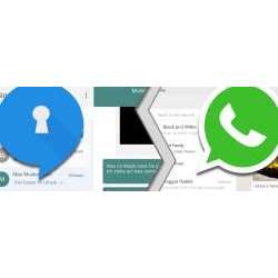 Banner: Signal-Messenger versus Whatsapp